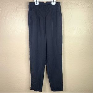 Free People Black Ultra High-Rise Tapered TENCEL Pants